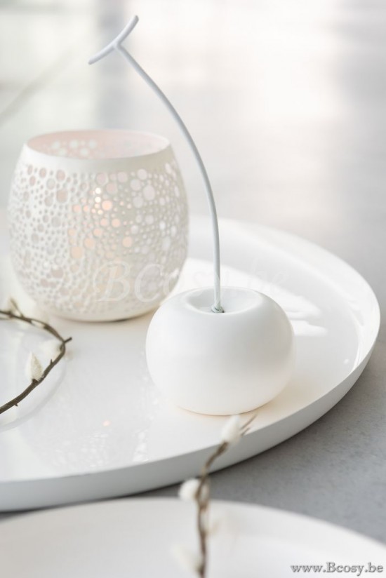 J Line Jline Porta T Light Perforato Metallo Laccato Bianco Portavelas Perforado Metal Laca Blanco