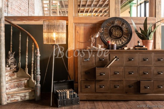 J Line Jline Lampada Da Terra Metallo Antique Marrone Large Lampara De Pie Metal Marron Antiguo Large