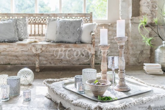 Jline Almohada Marroqui Bordes Con Borlas Terciopelo Gris