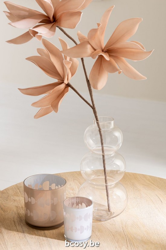 J Line Vaso Palla Vetro Trasparente Large Jarron Bola Vidrio Transparente L.