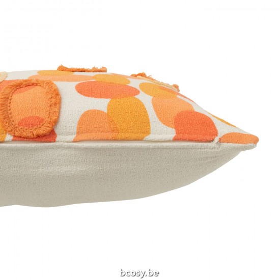 J Line coussins Jolipa Coussin Papaya Textile Orange.