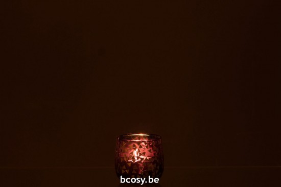 J Line photophores Jolipa Photophore Triangle Verre Noir Or Small.