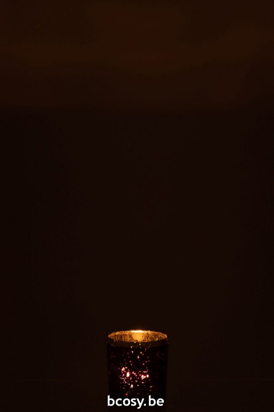 J Line photophores Jolipa Photophore Bord Dore Verre Bordeaux Small.