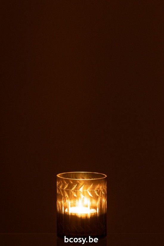 J Line photophores Jolipa Photophore Branche Verre Fume.