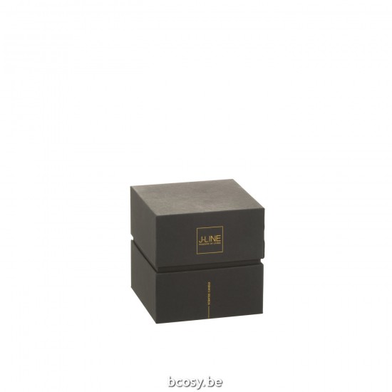 J Line bougies parfumées Jolipa Bougie Senteur Noa Spicy Twilight Noir Small 35H.