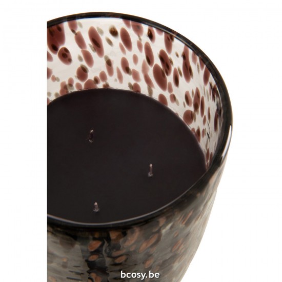 J Line bougies parfumées Jolipa Bougie Senteur Noir Mix Verre Large.