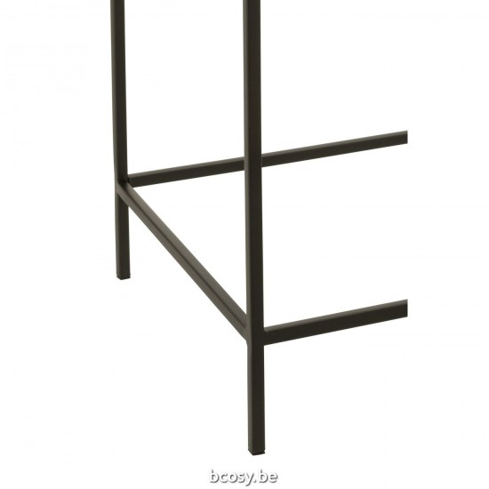 J Line tables d appoint bouts de canapé Jolipa Set De 2 Tables Gigogne Haute Metal Bronze Noir.