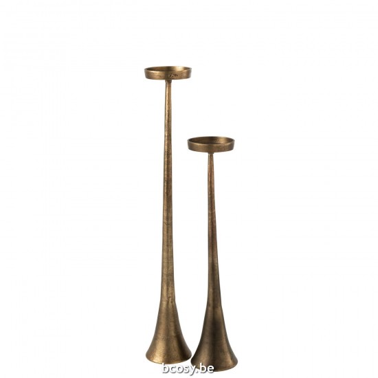 J Line chandeliers candélabres Jolipa Chandelier Luky Aluminium Bronze Large.