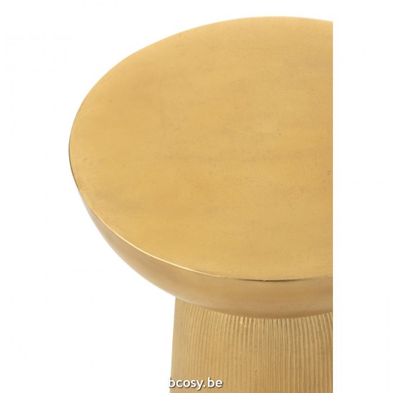 J Line tables d appoint bouts de canapé Jolipa Table D Appoint Louane Aluminium Or.