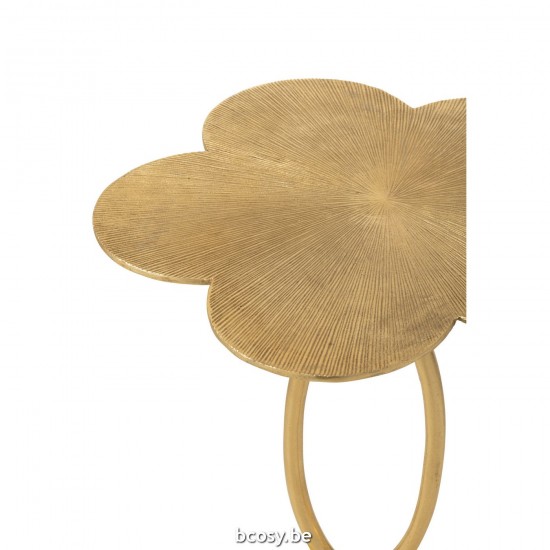 J Line tables d appoint bouts de canapé Jolipa Table D Appoint Tiana Aluminium Or.