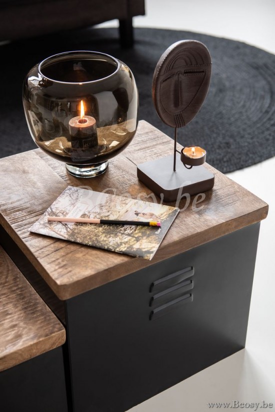 J Line Jline Vaso Piede Rotondo Vetro Marrone Scuro Small Jarrón De Pie Redondo Vidrio Marrón Oscuro Small