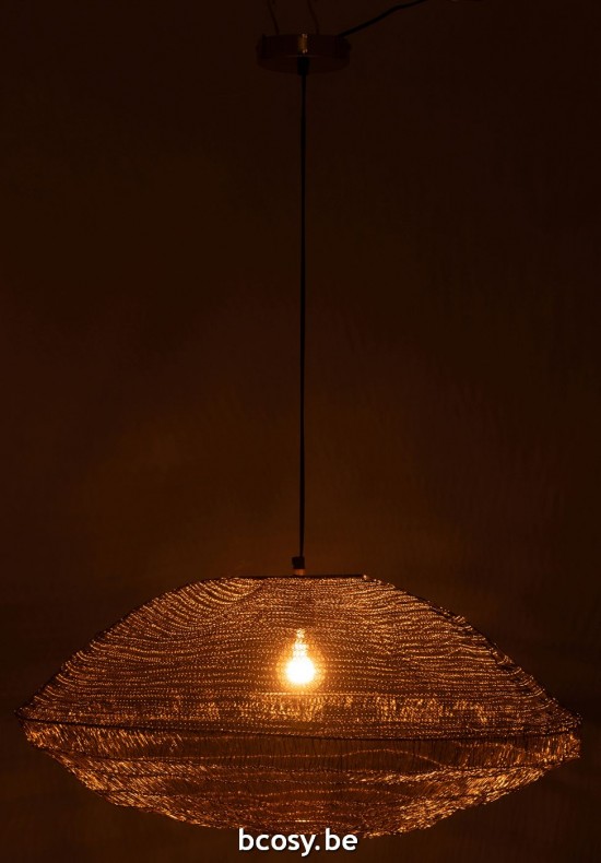 J Line lampes suspendues suspensions pendantes Jolipa Lampe Suspendue Filet Metal Or.
