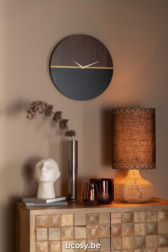 JLine J Line Kast Nino Metaal Mangohout Naturel Goud kasten.