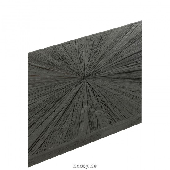 J Line Coffee Table Shanil Wood Iron Black coffee tables.