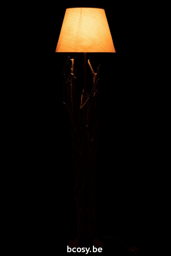 J Line Lampadaires Lampes Raides Debouts Sur Pied De Sol Jolipa Lampadaire Branches Bois De Marronner Noir.