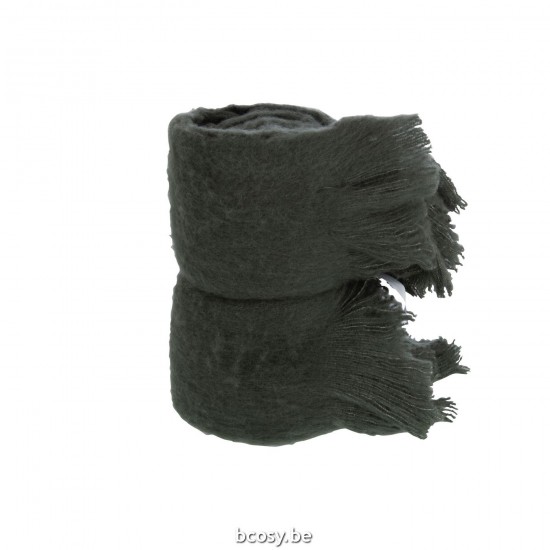 J Line Plaid Franje Polyester Anthracite plaids deken dekens dekentjes quilts JO38612.