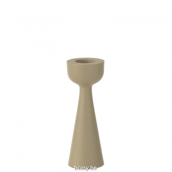 J Line Kaarshouder Kegel Aluminium Ivoor Large kaarshouders kaarsenhouders kandelaars JO40776.
