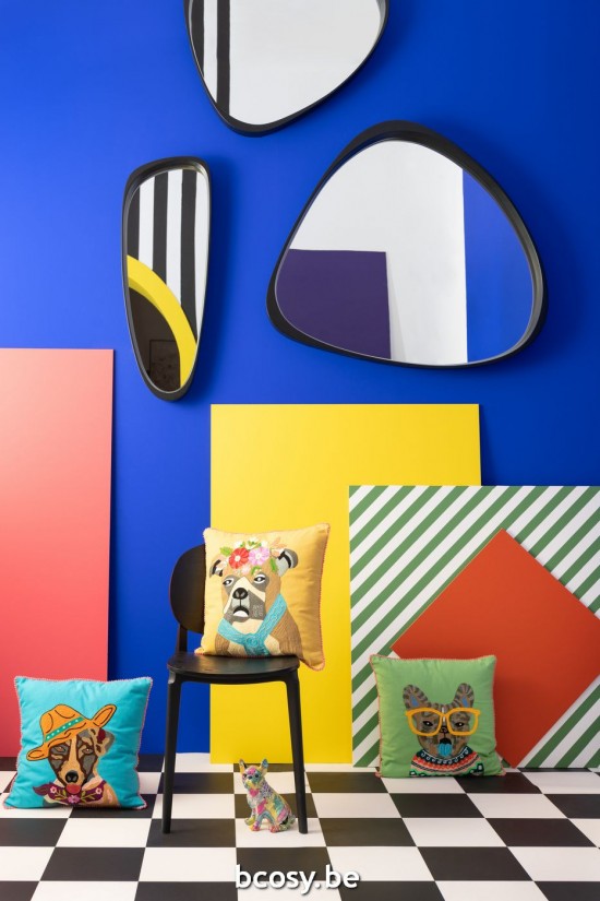 Jline Cojín Perro Algodón Poliéster Mix Surtido De 3.