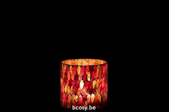 J Line lanternes photophores Jolipa Photophore Mosaic Goutte Verre Mix Medium.