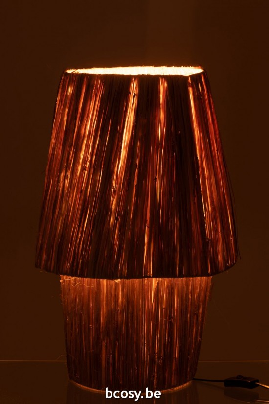 J Line Éclairage Armatures Luminaires D'intérieur Pieds De Lampe Avec Abat Jour Lampes De Table Jolipa Lamp Sara Zostere Natur.