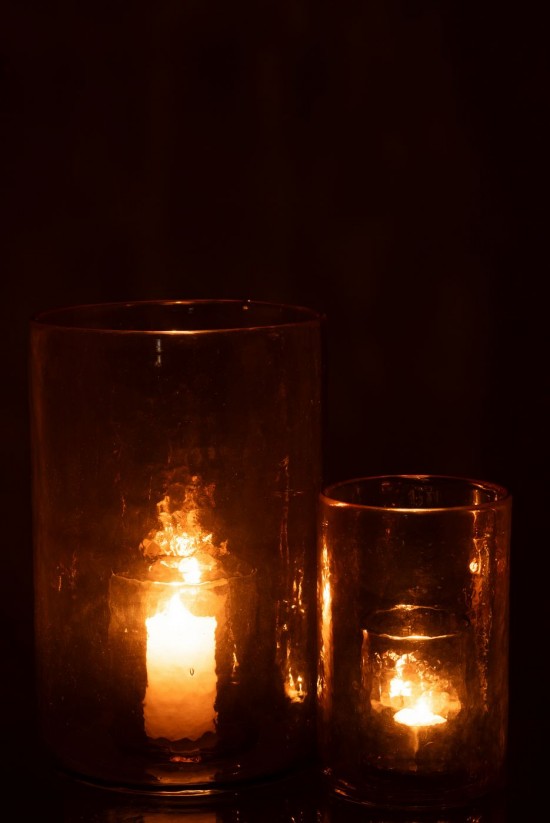 Jline Windlicht Doppel Glas Gelb Large lanternen.