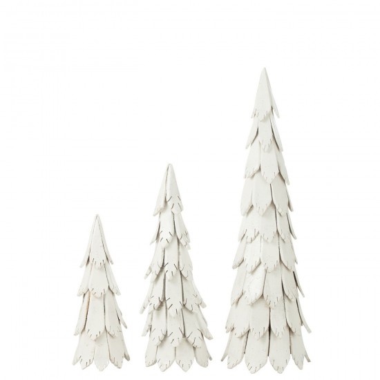 J Line arbres sapins de noel sur pied Jolipa Sapin Noël Pieces Bois Blanc Large.