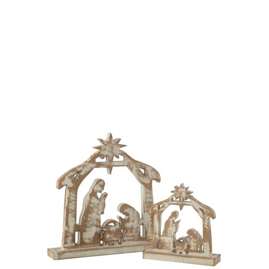 Jline 45383 Figuren Figurines Figurines Figuren Figuritas Sculture DECORATIE Winter Kerst.