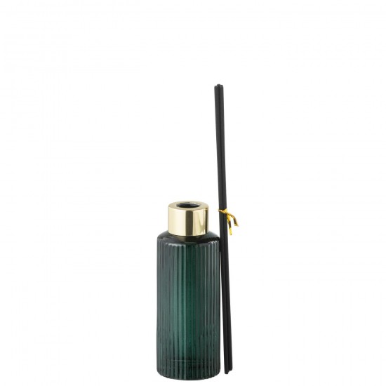 J Line sprays parfums fleurs Jolipa Huile Parfumee Cedar Breeze Verre Vert Fonce Small.