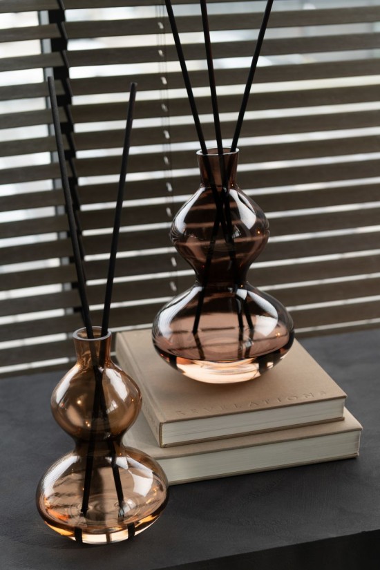 Jline Aceite Perfumado Li Ly Land Vidrio Marron Large.