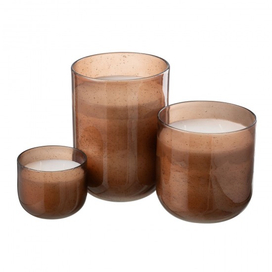 J Line bougies parfumées Jolipa Bougie Parfumee Li Ly Land Cire Brun Large 80H.