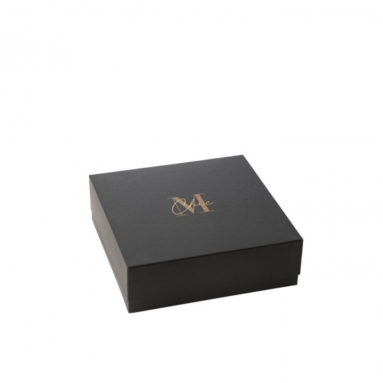 Jline Geurkaars M Chic Glas Goud Zwart Large 40U.