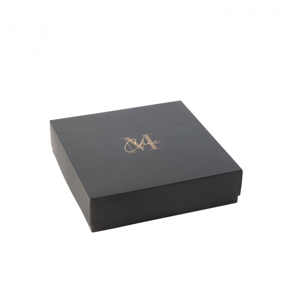 Jline Geurkaars M Chic Glas Goud Zwart Extra Large 35U.