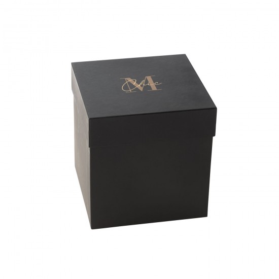 Jline Geurkaars M Chic Glas Goud Zwart Large 140U.