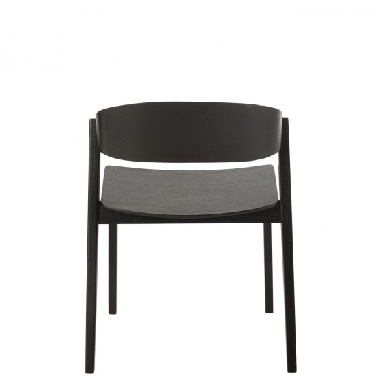 Jline Stoel Laga Eikhout Multiplex Zwart.