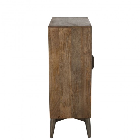 J Line armoires Jolipa Armoire 2 Portes Bois De Manguier Mdf Marron.