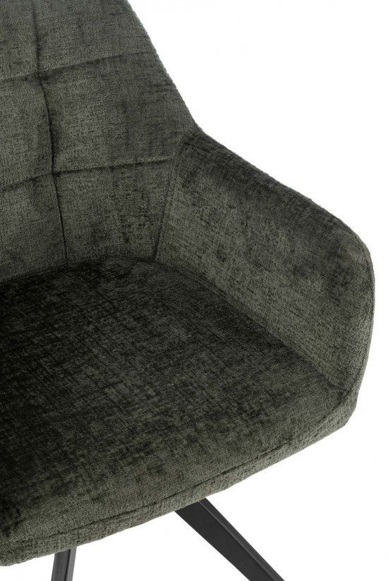 Jline Stuhl Louna Eisen Acrylfaser Grün stuhl stuehle.