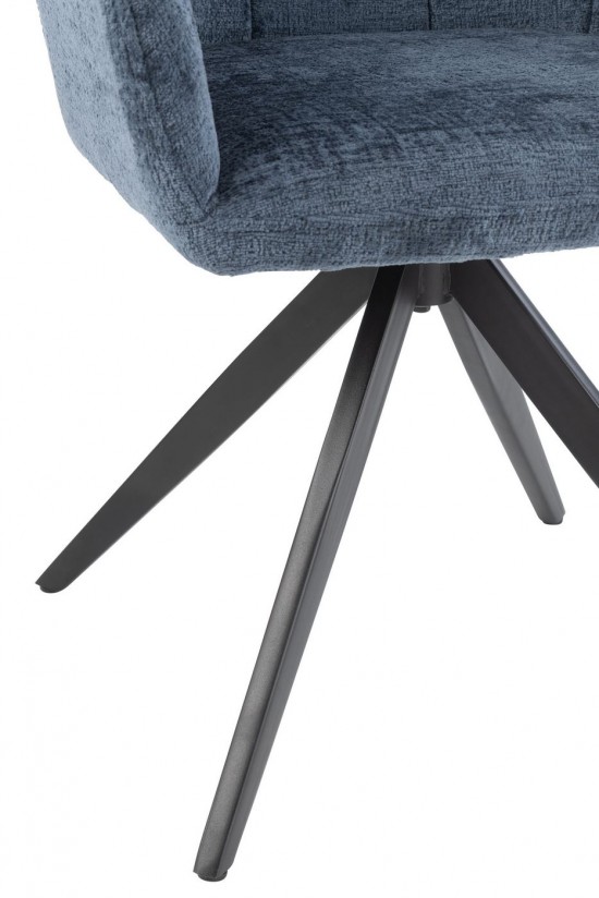 J Line Chair Louna Iron Acrylic Blue dining chairs.