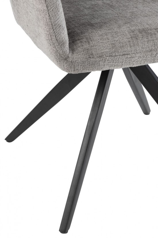 J Line Chair Louna Iron Acrylic Grey dining chairs.