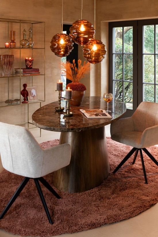 JLine J Line Stoel Louna Ijzer Acryl Ivoor stoelen eetkamerstoelen eethoekstoelen eettafelstoelen eetstoelen.