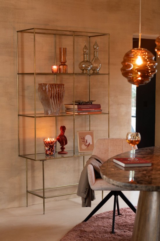 J Line Stoel Louna Ijzer Acryl Ivoor.