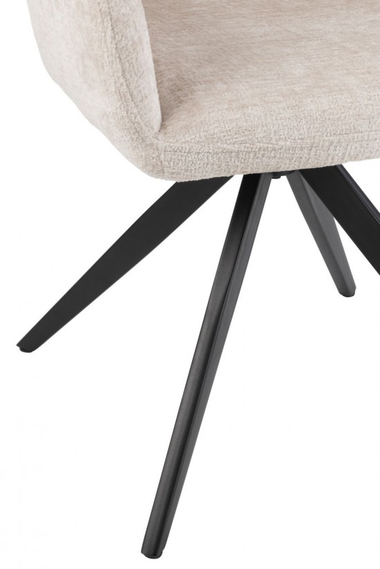 J Line Chair Louna Iron Acrylic Ivory dining chairs.