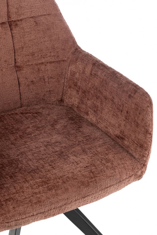 Jline Stuhl Louna Eisen Acrylfaser Braun stuhl stuehle.