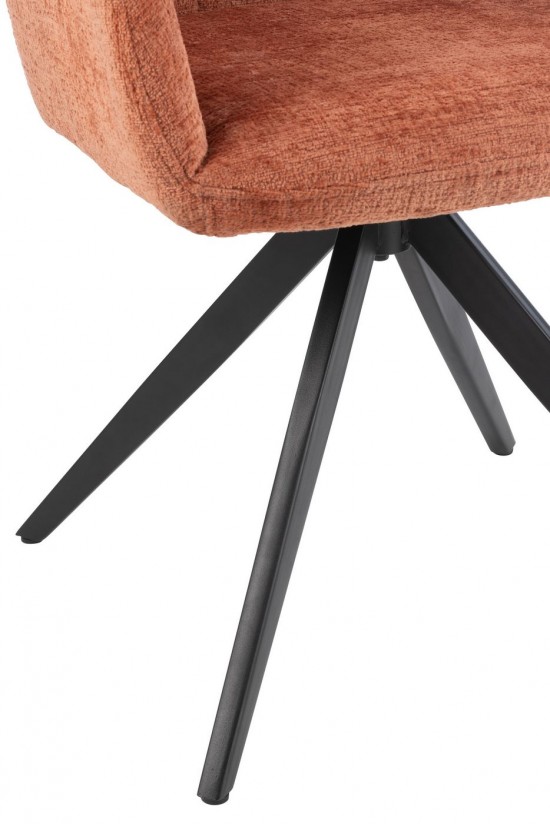 J Line Chair Louna Iron Acrylic Peach dining chairs.