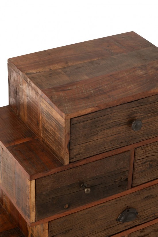 Jline Schublade Vinto Recylceltes Holz Naturell schubladenschrank schrank mit schubladen schubladenschraenke schraenke mit sch.