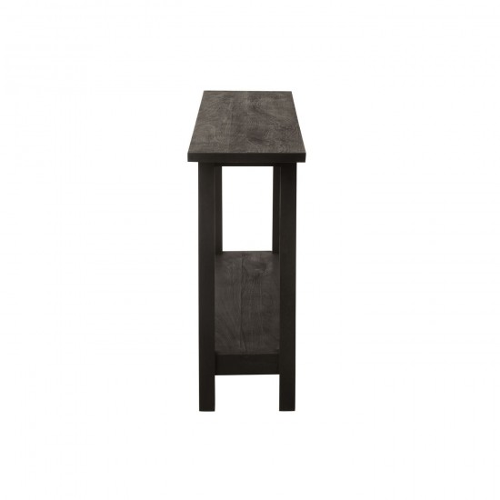 J Line tables de drapier murales Jolipa Console Carre Bois De Manguier Noir.