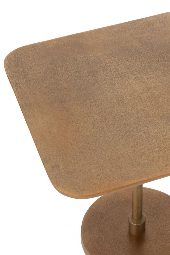 J Line Set Of 2 Tables Aluminium Gold nested side tables sidetables.