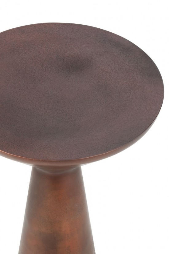 J Line tables d appoint bouts de canapé Jolipa Table Tri Aluminium Bronze.