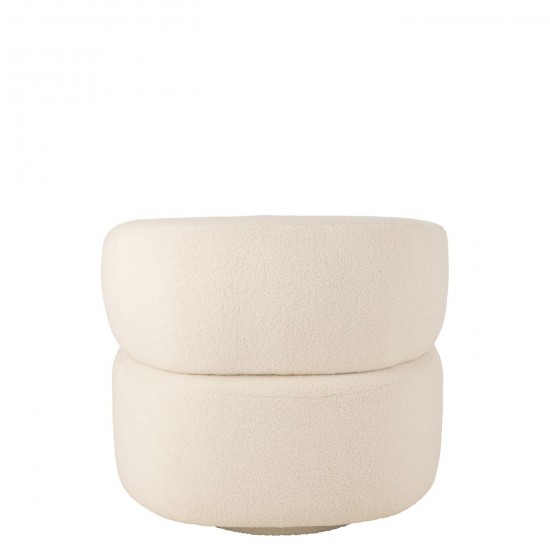 Jline Lounge Zetel Universe Schuim Stof Wit.