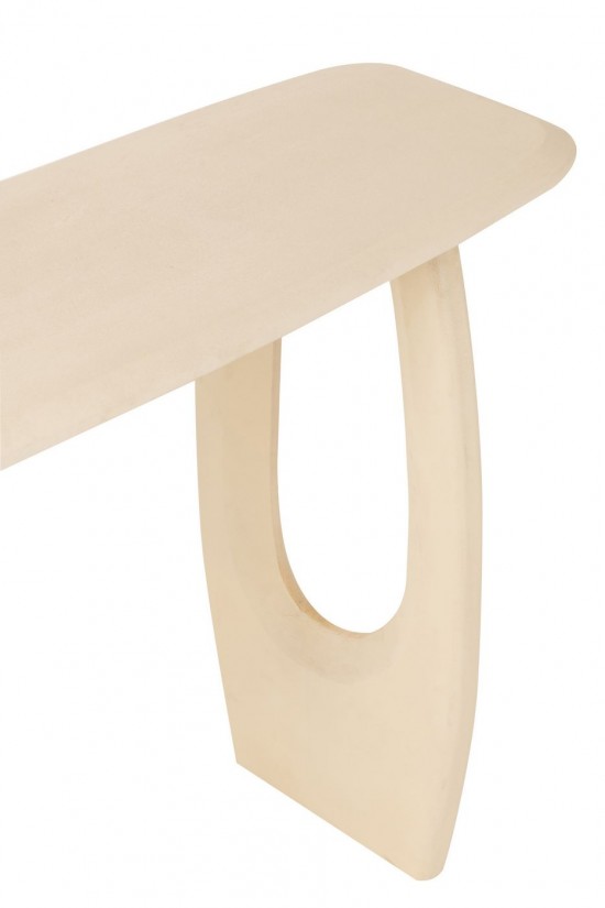 J Line Console Mark Mango Wood Beige sidetables.