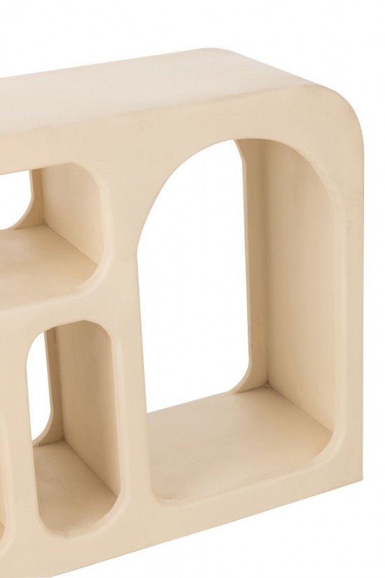 J Line Console Cave Mango Wood Beige sidetables.
